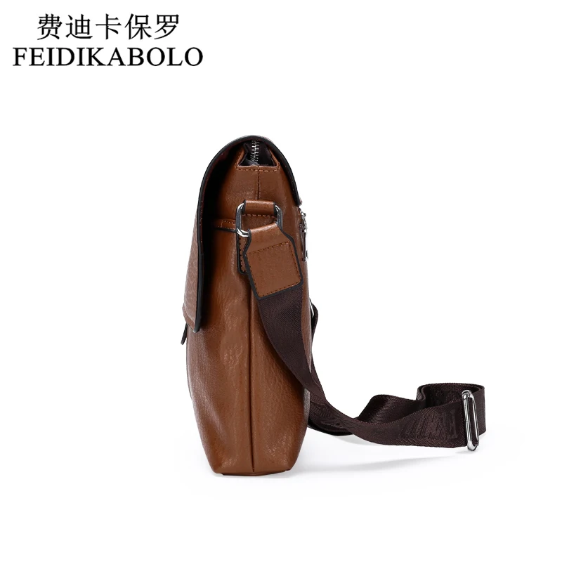 Мужская кожаная сумка известного бренда Повседневная Деловая сумка-мессенджер