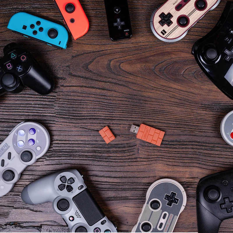 8bitdo USB Беспроводной адаптер для Windows Mac Raspberry Pi и Nintendo переключатель Поддержка PS3 Xbox