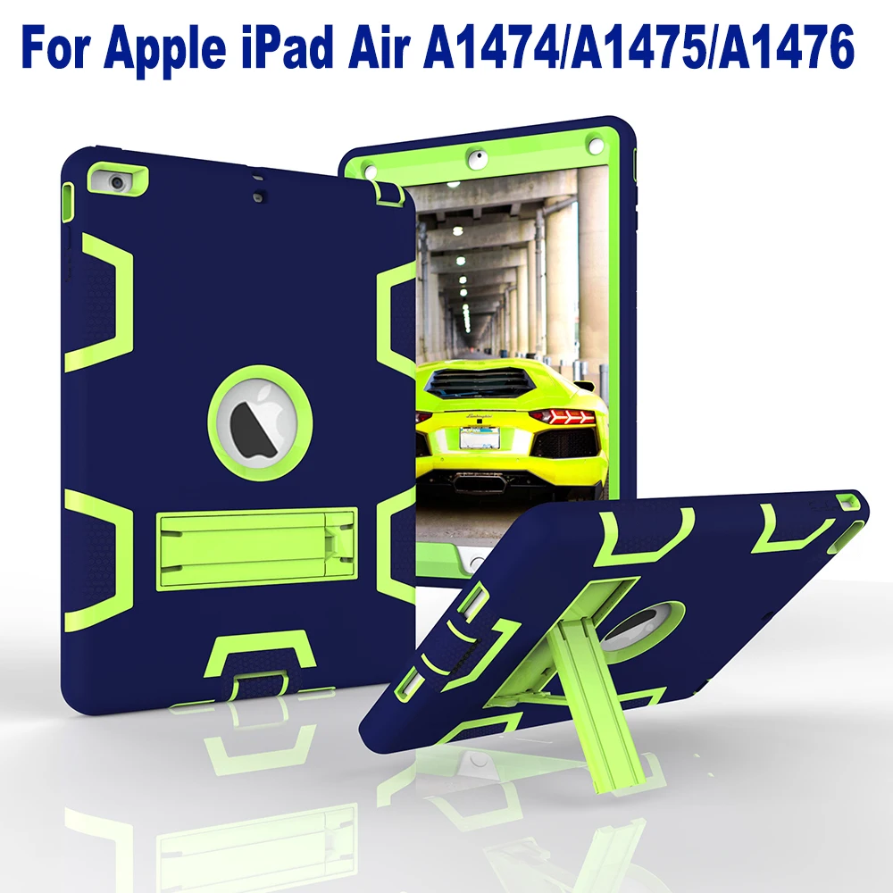 Чехол-подставка из ТПУ для iPad Air сверхмощный Гибридный Силиконовый прочный