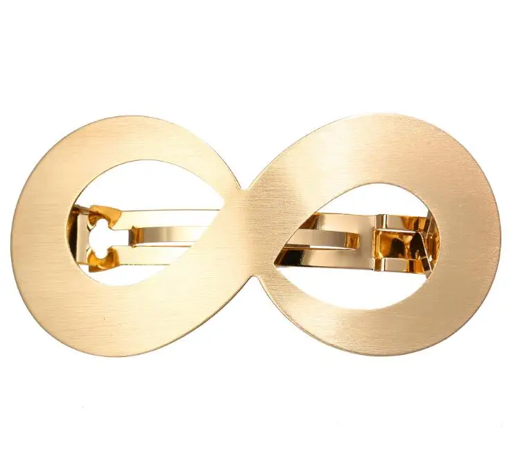 D gold Timlee H026 оригинальность простая Геометрическая Имитация Жемчуга улыбка Сплав заколки для волос торговля аксессуарами для волос - Окраска металла: D gold