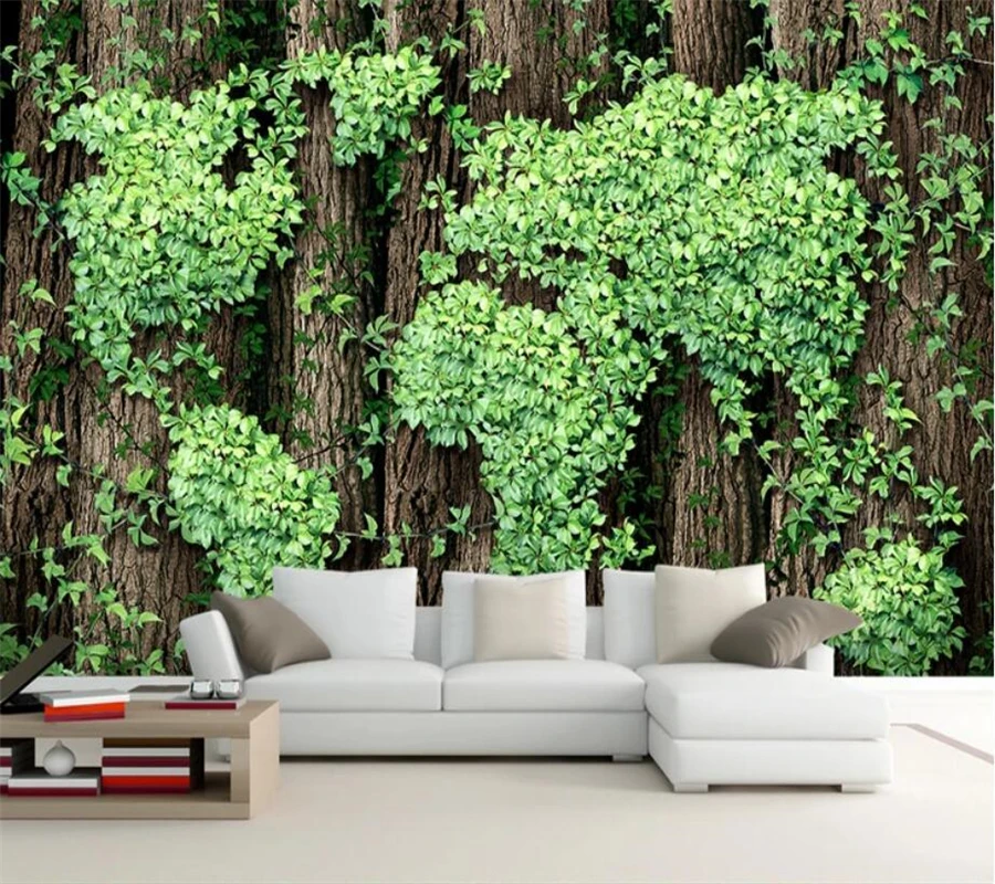 Wellyu пользовательские обои 3d фото фрески творческий мир карта Vine 3D гостиная ТВ фон