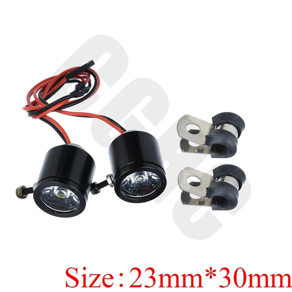 23mm 30mm Black Высокий светильник Светодиодный точечный светильник купольный светильник для 1/5 1/8 1/10 RC автомобиль RC лодка TRX4 SCX10 RC4WD LOSI UDR слэш E-REVO X-Maxx Rovan Baja - Цвет: 23mm 30mm Black