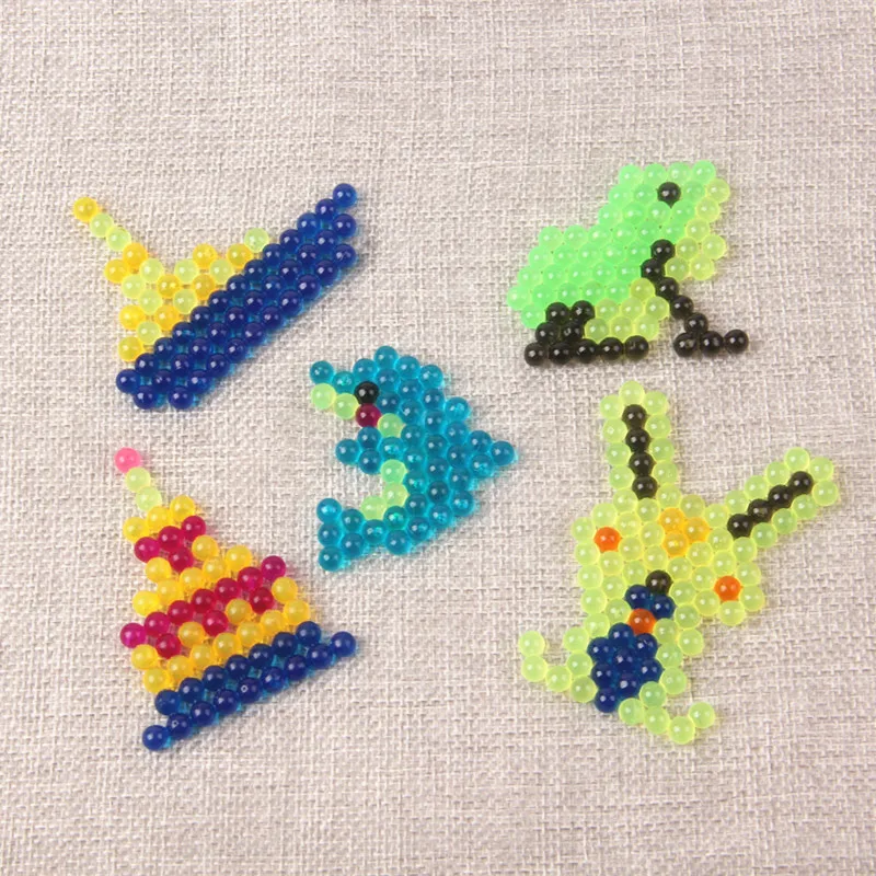 12 видов цветов прозрачные хрустальные липкие бусины для детей 3D пазл игрушки