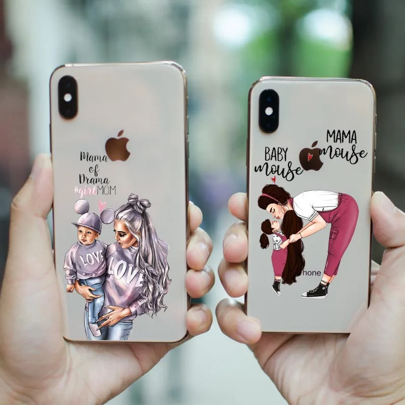 Модный чехол для iPhone 11Pro X XS Max XR 8 7 6 6s Plus 5 5s SE с черными и коричневыми