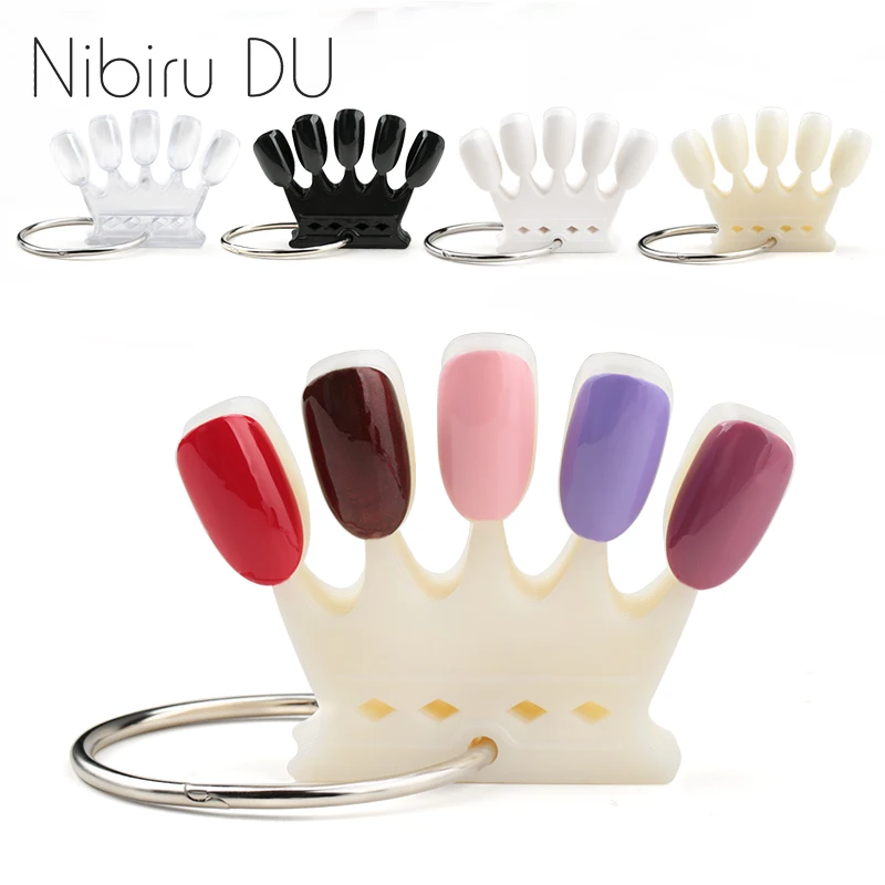 10/20 шт. накладные ногти цветная карта в форме короны Инструменты для практики