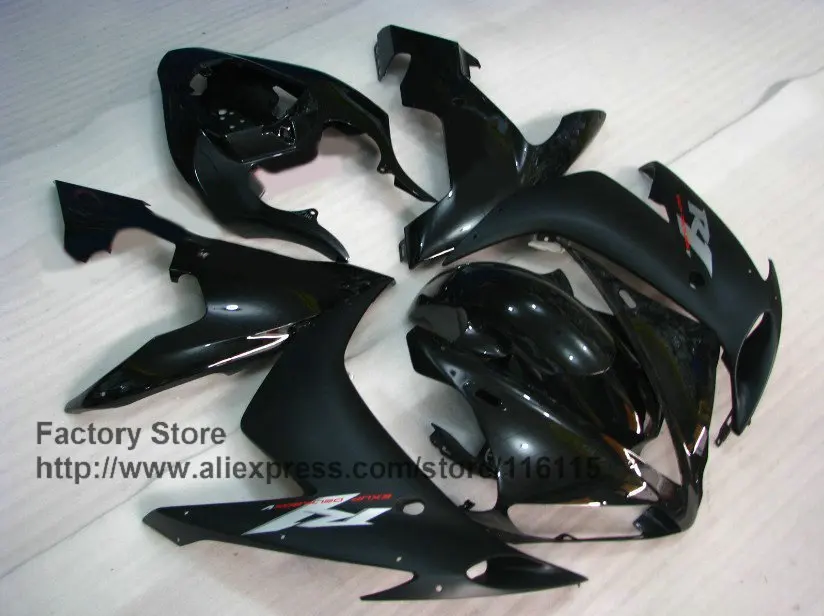 Лидер продаж! Обтекатели для YAMAHA YZF R1 черные матовые 2004 2005 2006 YZFR 04 05 06 с полным