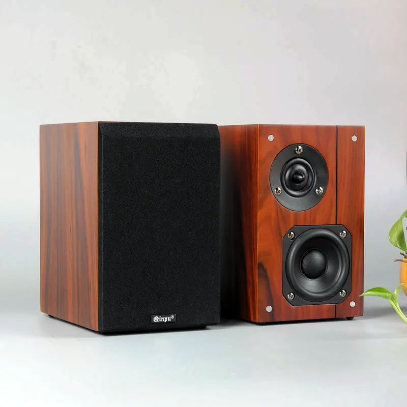 Qinpu колонки VF3.5 громкоговорители Настольный Hi-Fi деревянный пара