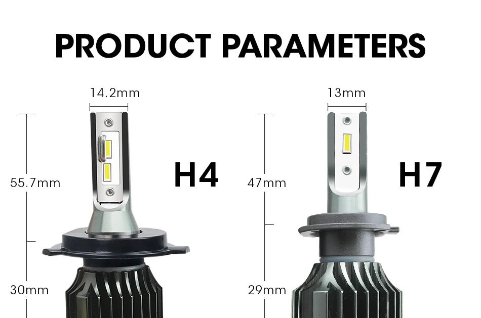 HLXG мини лампа nebbia H7 H1 H3 9005 HB3 светодиодный 9006 HB4 9012 H4 светодиодный лампада головной светильник 48 Вт 8000LM 12V H11 Светодиодный лампа Светильник Автомобиля