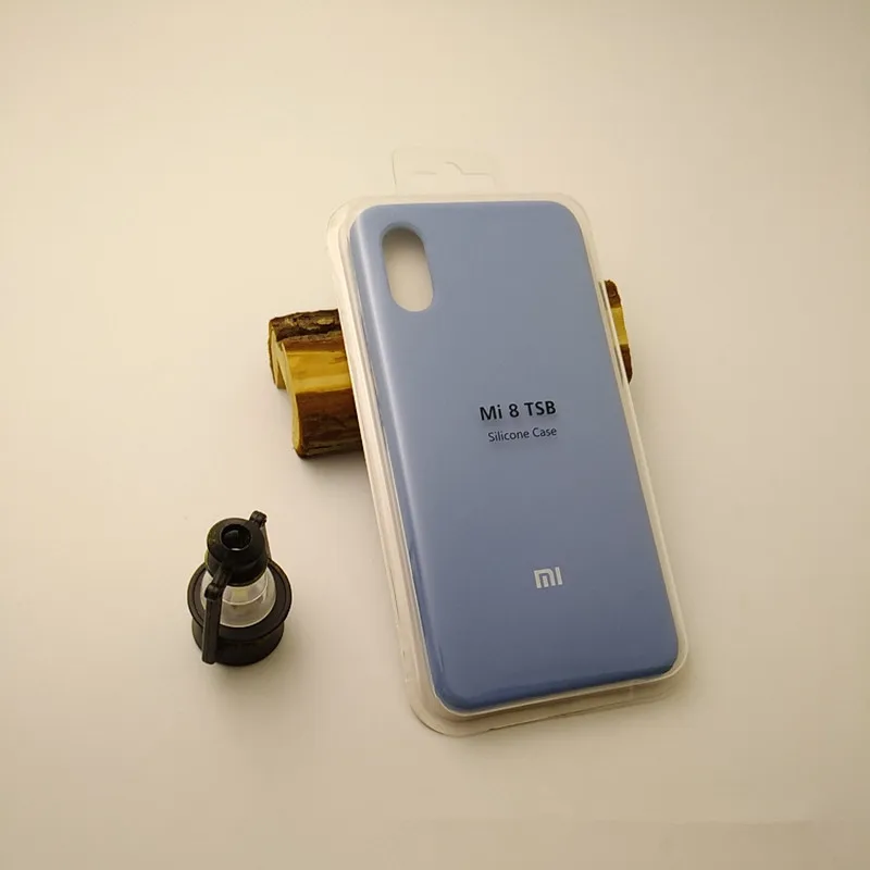 Оригинальный чехол Xiaomi Mi 8 с шелковистым мягким сенсорным покрытием жидкий