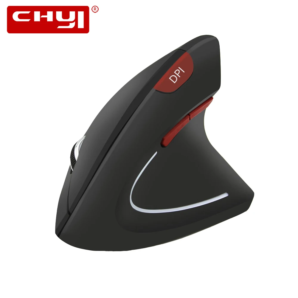 

CHYI Ergonomic Vertical Mouse LED Backlit Right Hand Wireless Gaming Mice 1600DPI USB Optical Computer Mause For Laptop Desktop