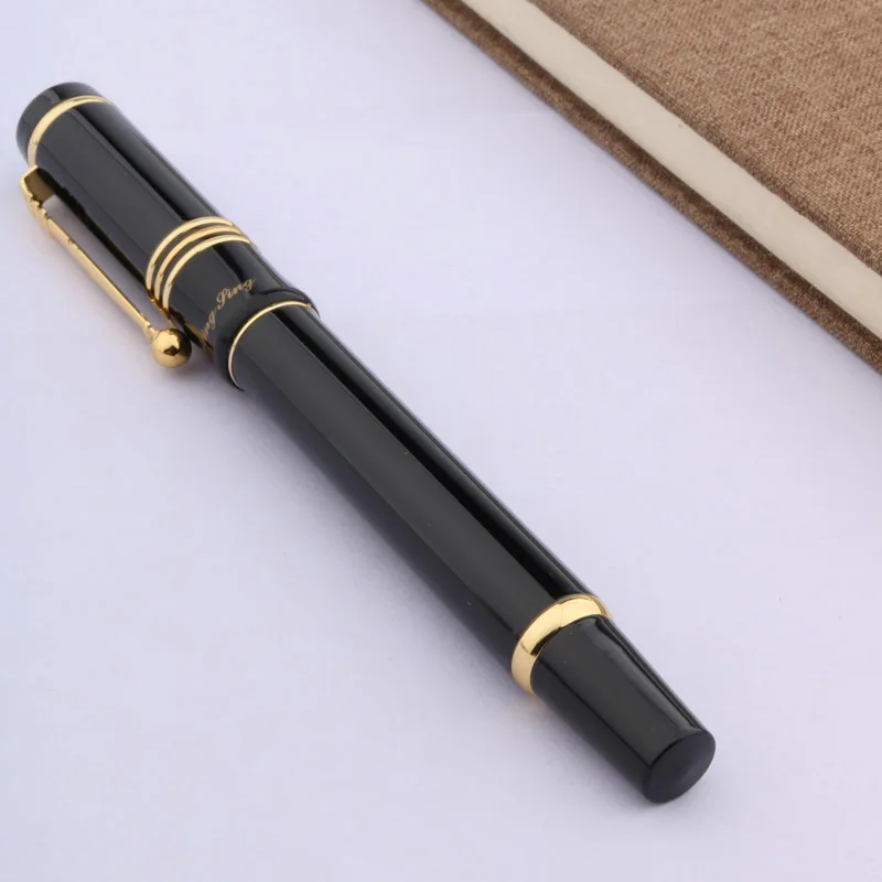 Классический подарок wingsung черный золотой для офиса и школы авторучка|Перьевые