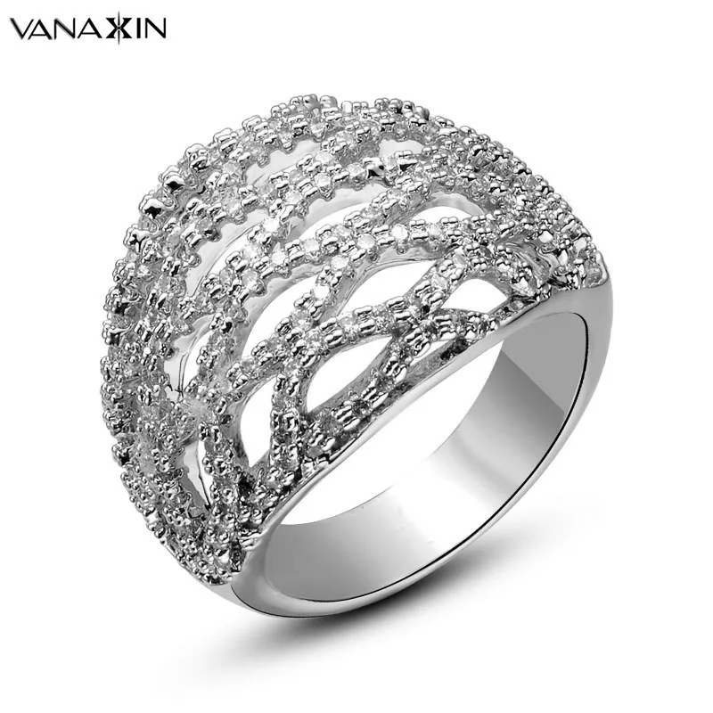 Массивные кольца VANAXIN для женщин бижутерия повседневной жизни модный дизайн 2019