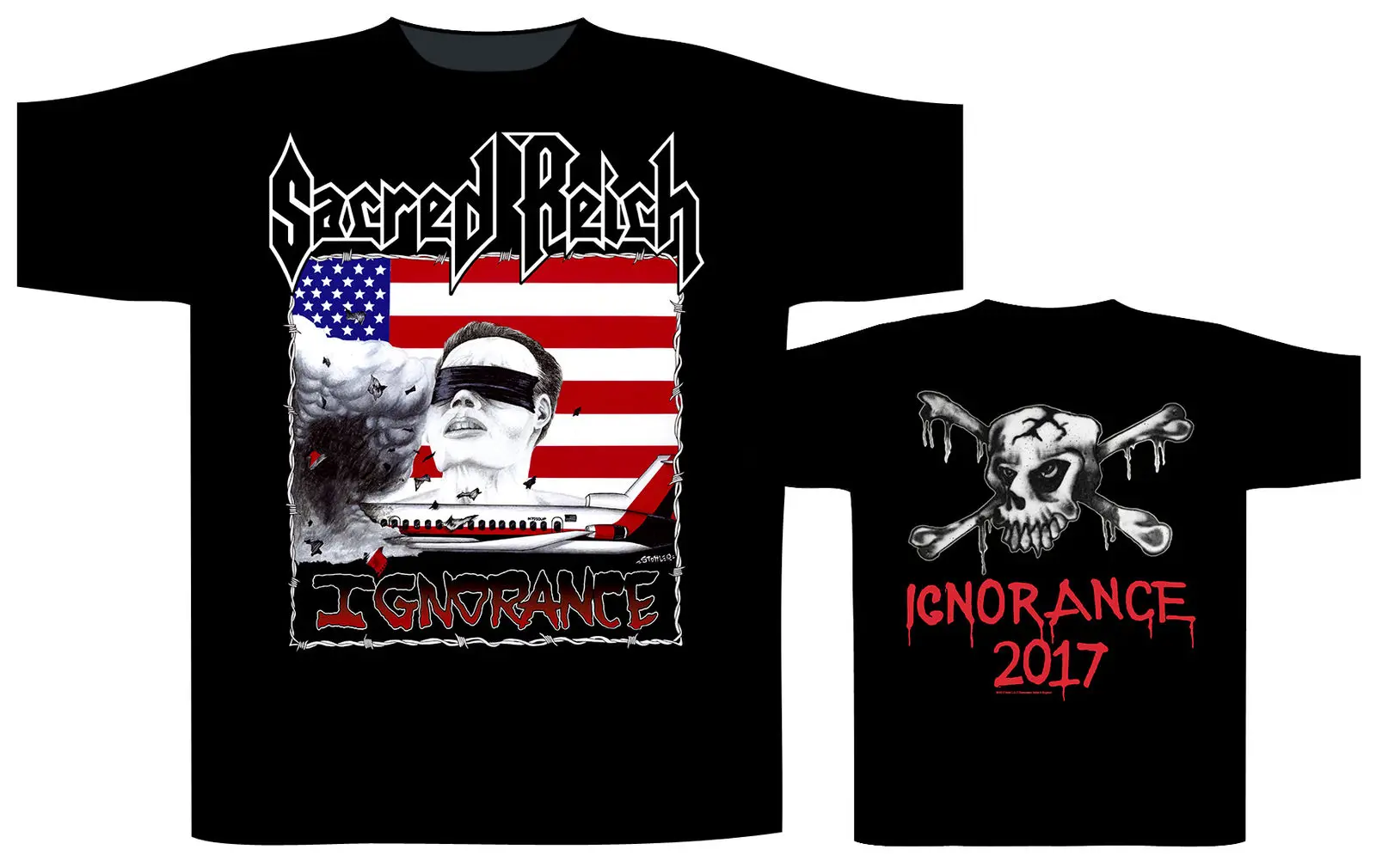 Футболка Sacred Reich невежда-NUOVO E ORIGINALET-футболка с забавным принтом | Мужская одежда