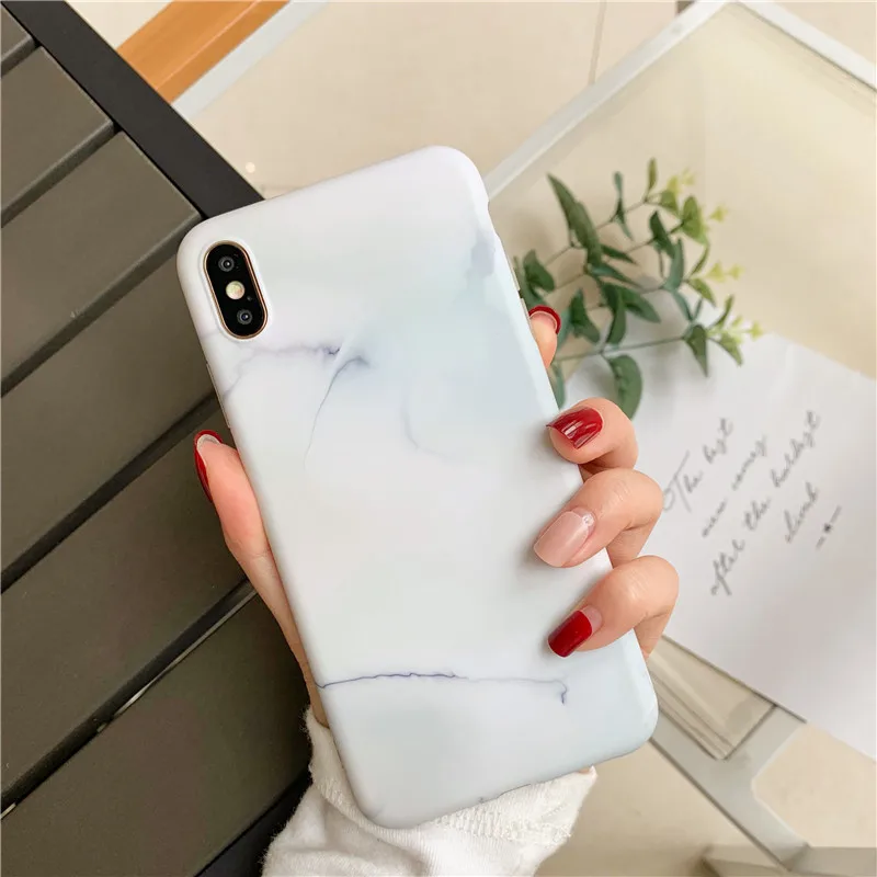 Шикарный рисунок под мраморный камень чехол для телефона iPhone XR XS Max skin X задняя