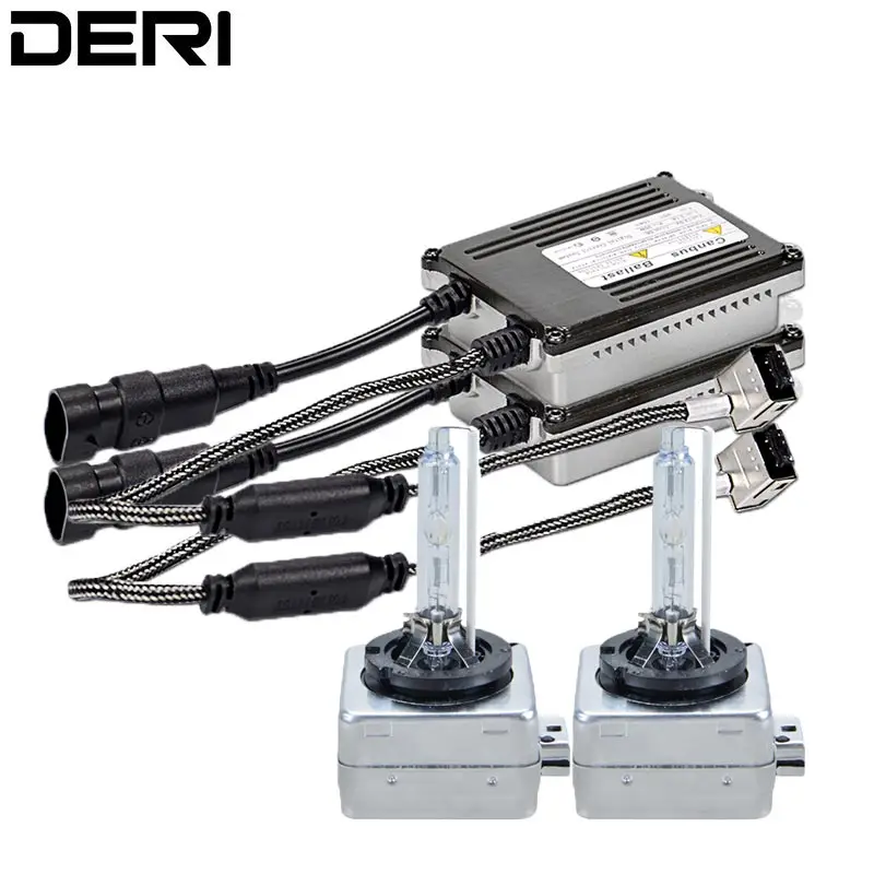 Высокое качество 12 в 35 Вт D1S D1R D3S D3R Xenon HID Комплект 4300K 6000K 8000K с Canbus HID прямоточный пускорегулятор и D1S D3S гнезда для автостайлинга
