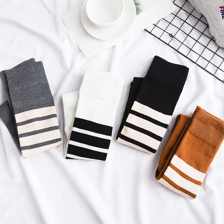 2018 женские чулки модные Осенние весенние повседневные длинные дышащие хлопковые