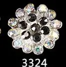 3324-100pcs 100 шт роскошный металлический жемчуг Сплав для маникюра художественные талисманы цветок галстук-бабочка блеск AB Стразы гвоздь для ногтей металлические части-3321 - Цвет: 3324-100pcs