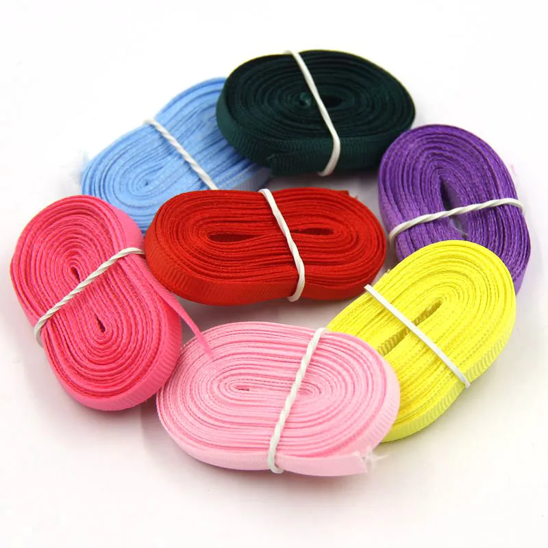 Цветная ребристая лента 6 мм x 4 м Корсажная Лента Упаковочная для ювелирных