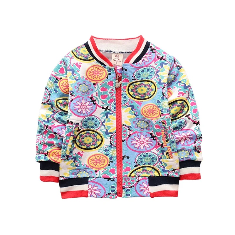 Модные детские пальто с цветочным принтом куртка для мальчиков и девочек сезон