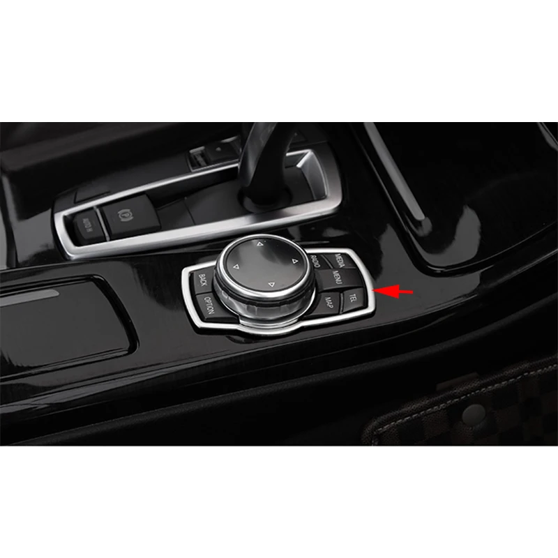 Крышка мультимедийной рамки из нержавеющей стали для BMW 1 2 3 4 серии F20 F22 F23 F45 F30 F31 F34