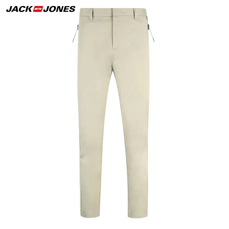 Jack Jones Весна и лето мужские прямые облегающие хлопковые повседневные укороченные брюки модные мужские брюки | 217214511