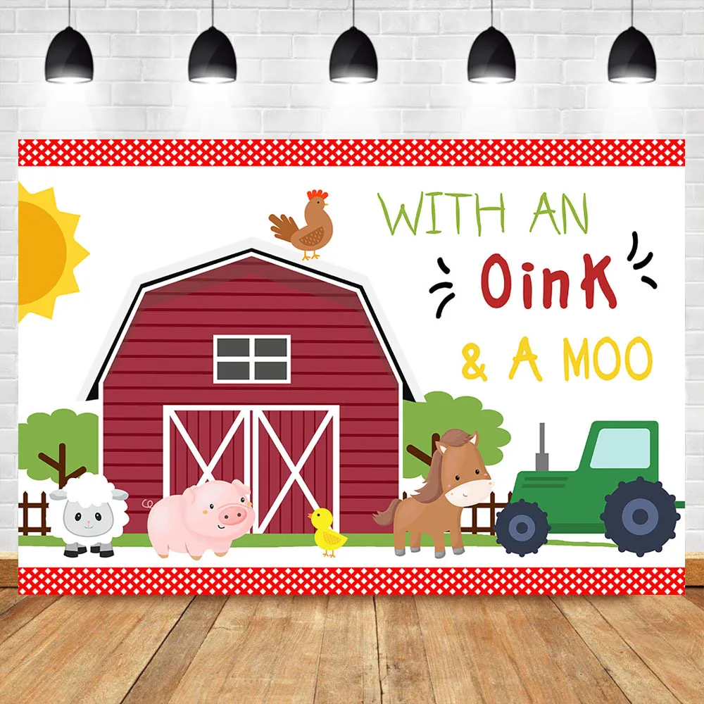 NeoBack Farm Animals Barnyard фон для дня рождения старый McDonald фото Декорации детей|Фон