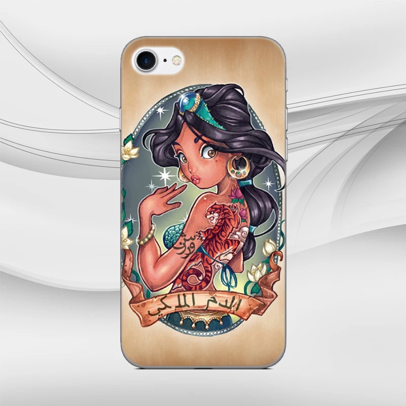 Print Princess Tattoo Bumper Silicone Cover Soft TPU Phone Case For Google Pixel 2 3 4 3A XL 2XL 3XL Lite 4XL Rubber Fundas