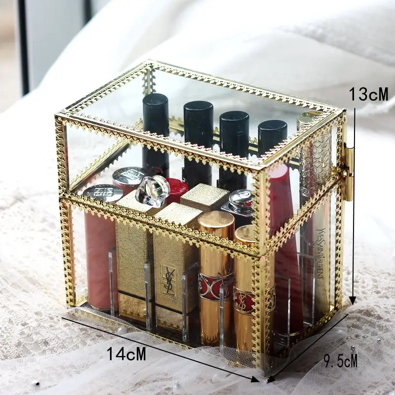 Органайзер для косметики с 15 сетками коробка хранения держатель помады шкатулка