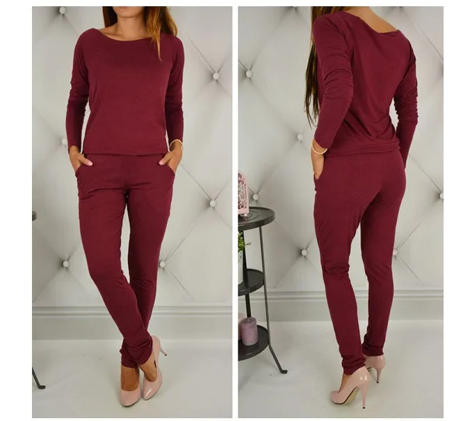 2019 г. осенние женские пикантные эластичный комбинезон с длинными рукавами