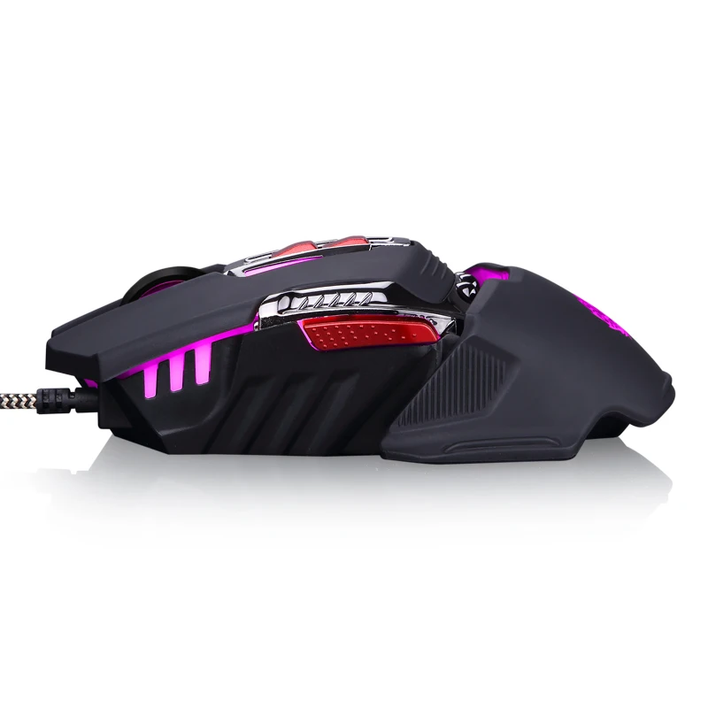 Проводная мышь USB gamer LED оптическая logitech 4800 Точек на дюйм регулируемый mause 7 кнопок