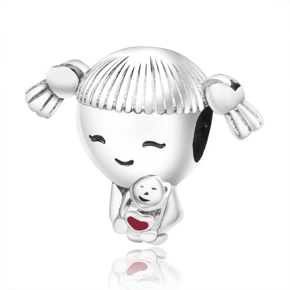 Подходит для оригинальных браслетов Pandora DIY Ювелирные изделия Осенняя коллекция ромашки ажурные шармы 925 пробы серебряные бусины в виде цветка - Цвет: A26