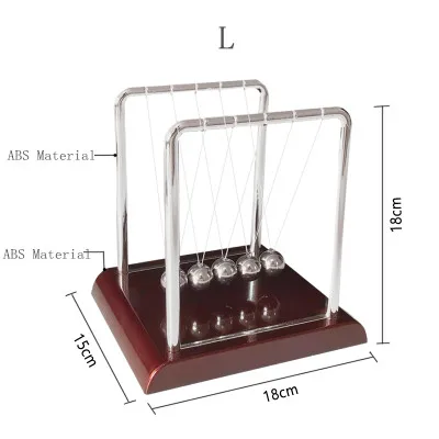 Балансирующий шар Newton Swing Ball Магнитный бампер мяч Колыбель Физика Наука Маятник стол забавная игрушка ремесло подарок на день рождения - Цвет: L