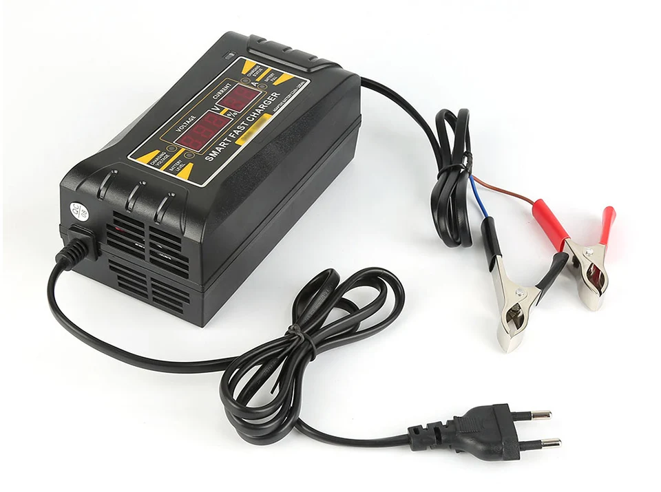 12V 6A полностью автоматический умный Зарядное устройство для автомобиля Батарея свинцово-кислотная батарея AGM гель цифровой ЖК-дисплей Дисплей 20ah 100ah 110V 220V мотоциклов 5A ЕС