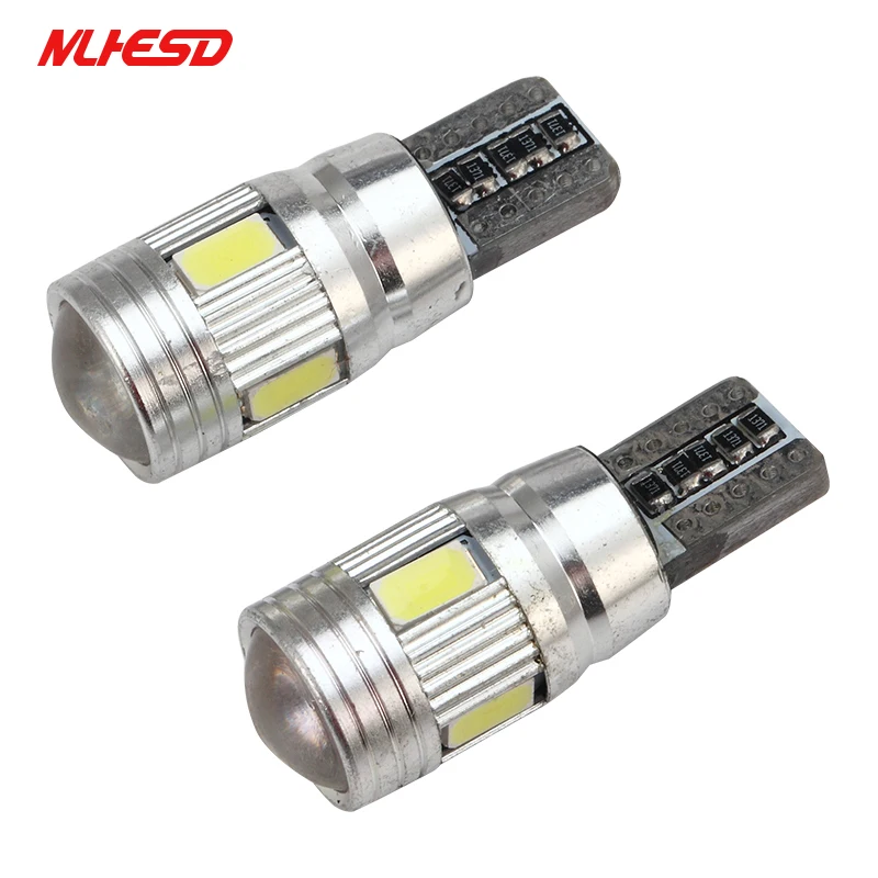 100 шт. T10 супер яркий 6 SMD 5630 Светодиодный CANBUS Авто Клин лампа WY5W 192 194 W5W 6SMD 5730