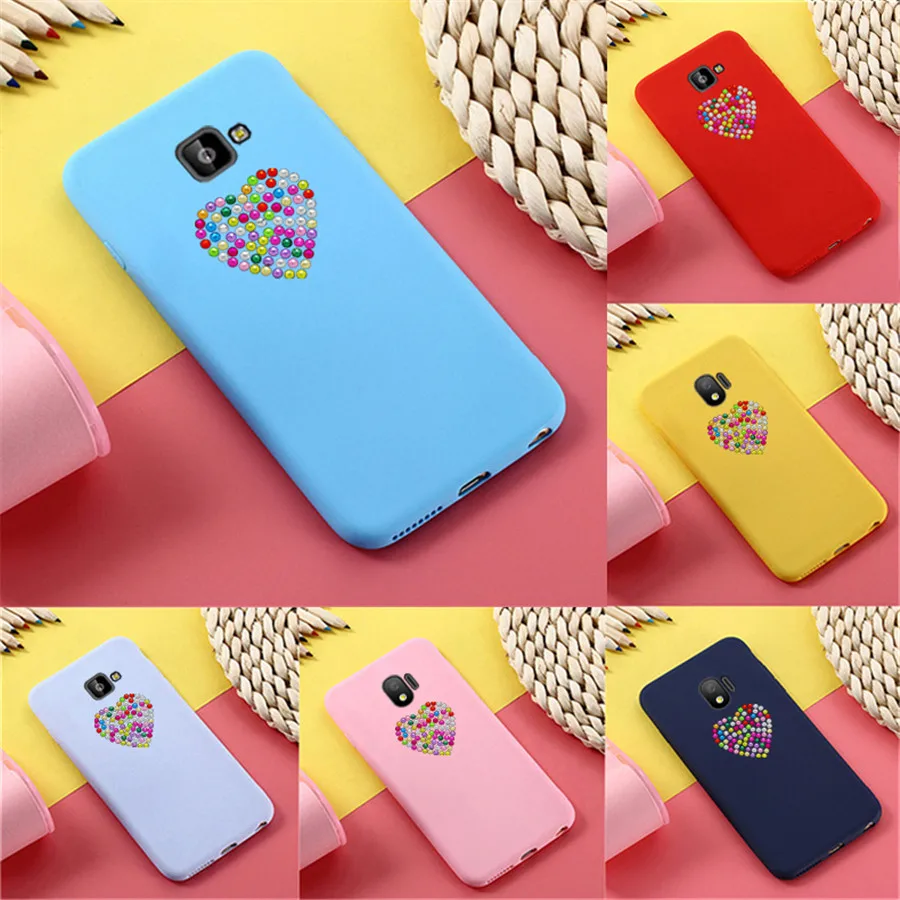 3D алмаз Любовь Сердце чехол для samsung J4 Core J410F из ТПУ Galaxy J2 J260 core | Мобильные телефоны