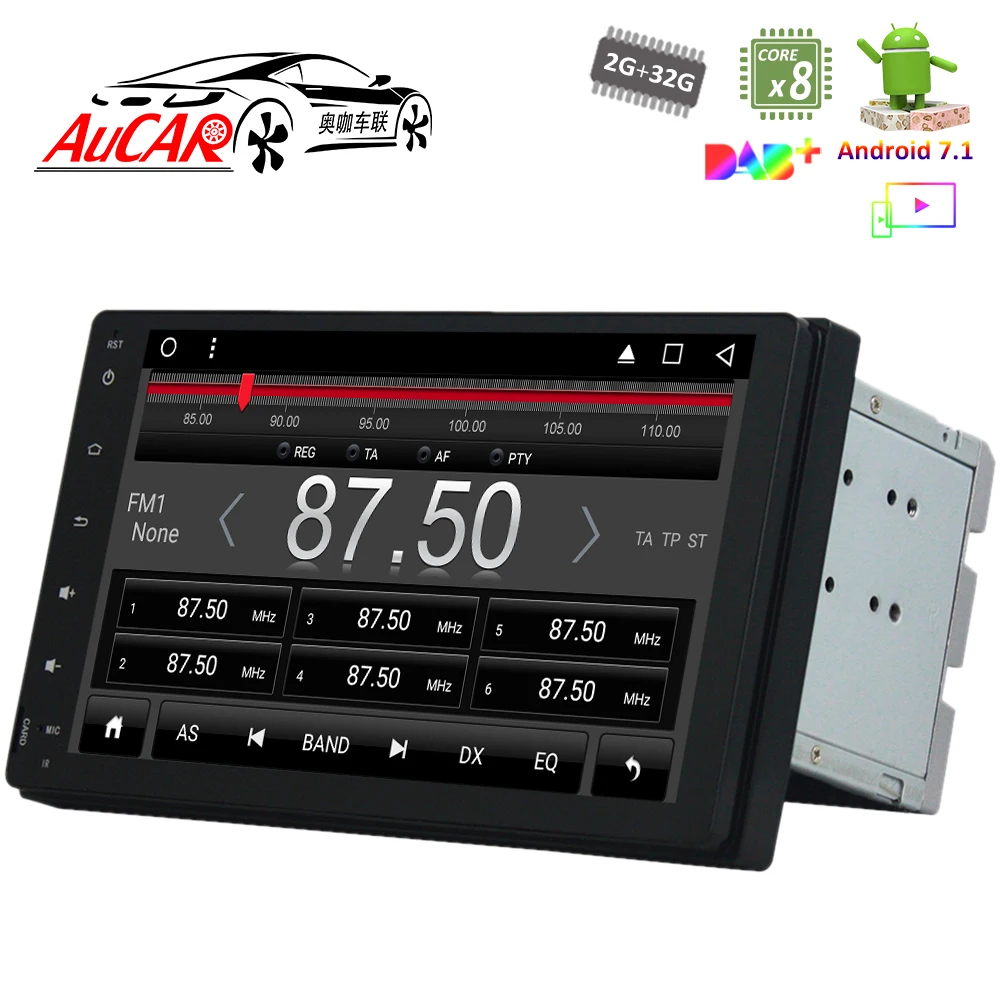 Автомобильный DVD плеер с 9 "сенсорным экраном Android 8 1 GPS для Toyota Fortuner 2016 2017 2018 HD