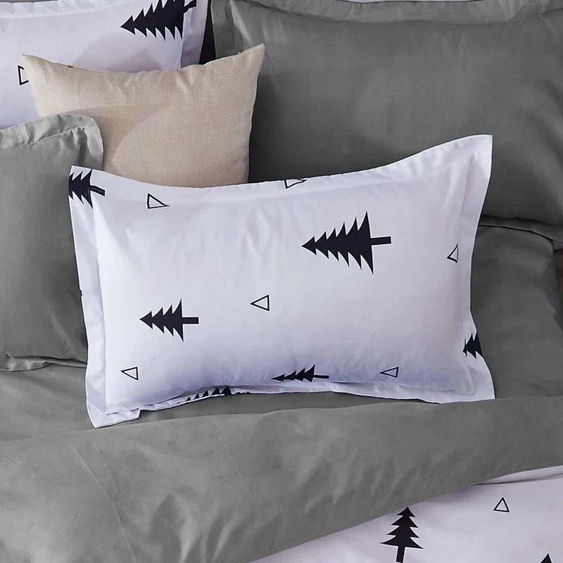 Серый наволочки святого валентина Подарок Наволочка установить 2 Шт./пара 50 см х 70