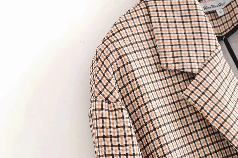 COZARII, Casaco Feminino, куртки в английском стиле, двубортные, клетчатые, женские куртки-бомберы, куртки размера плюс, топы, Прямая поставка