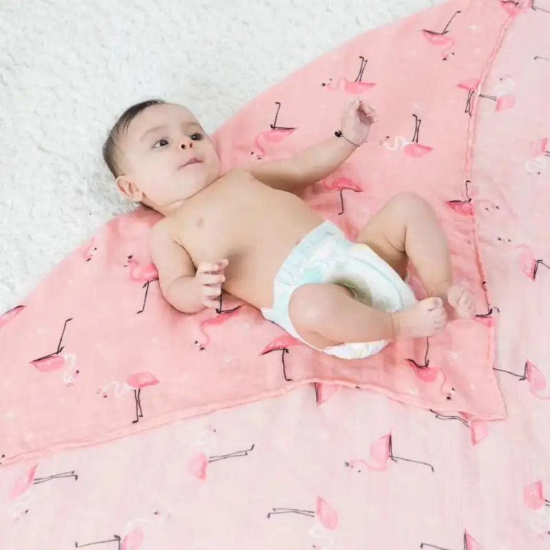 

newborn muslin 100% cotton soft baby blanket swaddling baby blankets 120x120cm bedding blankets swaddle wrap bath towel 150g