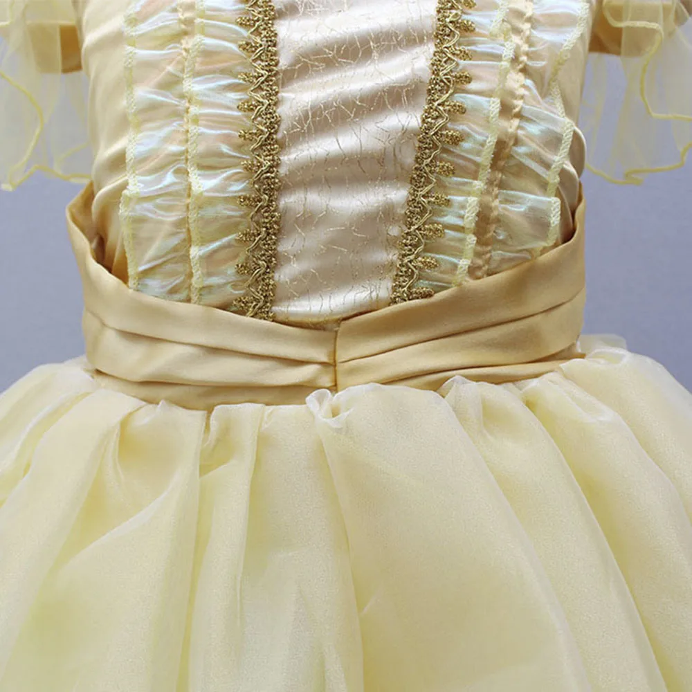 Костюм принцессы красавицы и чудовища Белль на день рождения для девочек детское