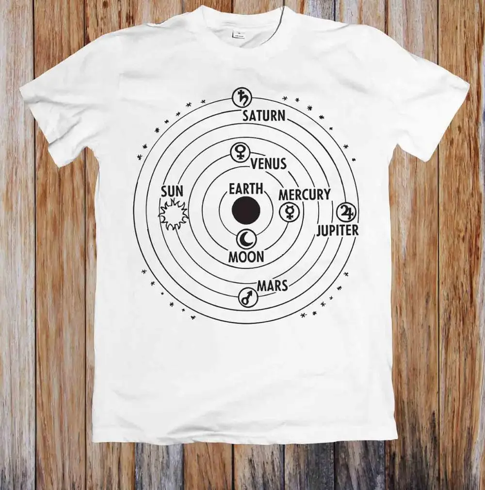 

Fashion 3D T Shirt Hot 2019 Man Clothes Fashion Casual Ptolemaic System Unisex T-Shirt O-Neck Top Tee