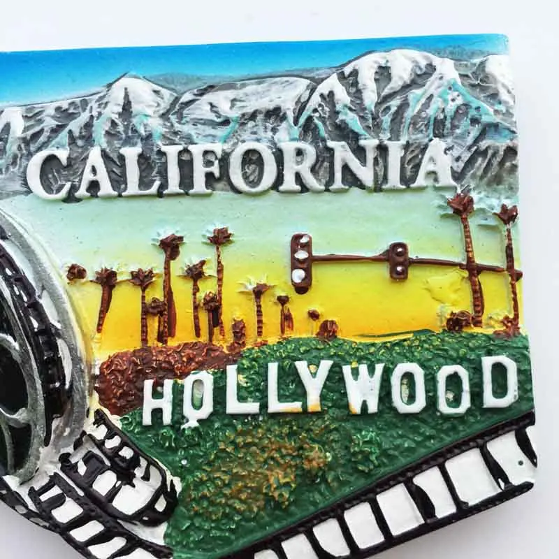 Lychee Life califoria Голливуд магниты на холодильник креативный 3D холодильник магнитная наклейка украшение дома сувениры для путешествий