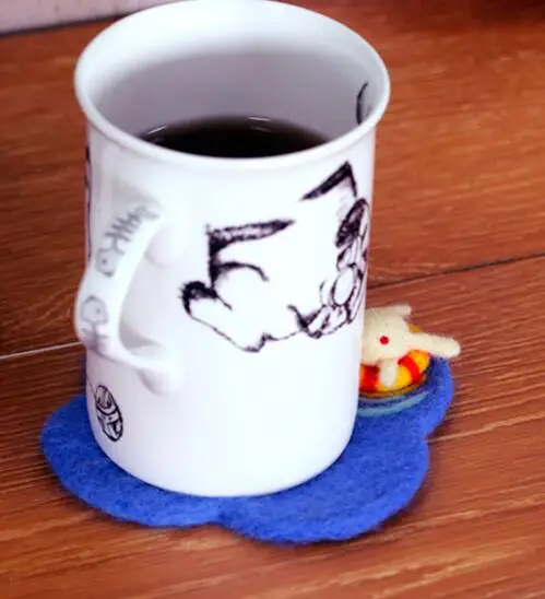 Coaster ватный Войлок набор для рукоделия кролик needlecraft сделай сам поделки ручной