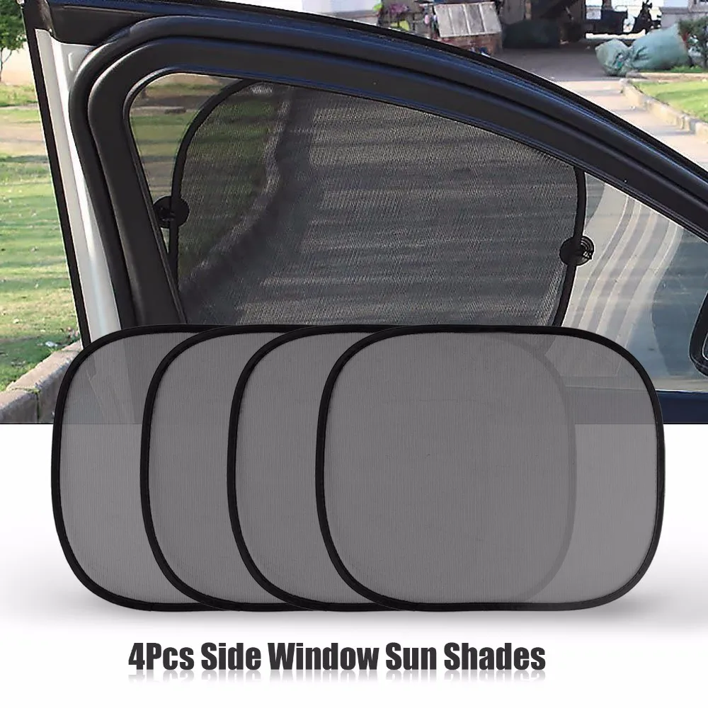 

WISE TRAVEL Black Car Window Sunshade Sun Shade Cover Sun-Shading Board Car Shade Sun Block Solar Protection 5 Piece/Set