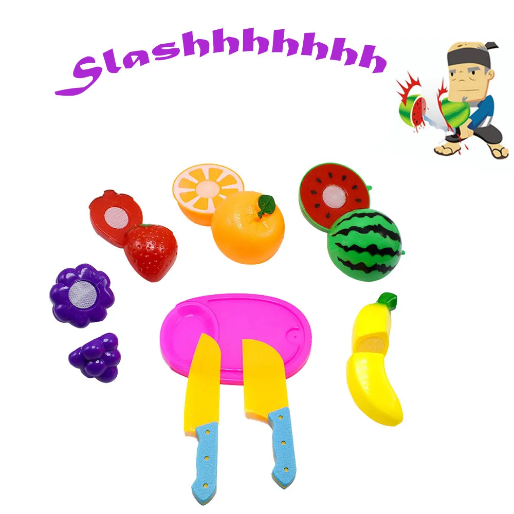Кухонные игрушки забавная резка фруктов ролевая еда детские развивающие ролевые