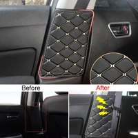 tonlinker interior b pillar seat belt cover anti dirty stickers for suzuki vitara 2016 19 car styling 2 pcs pu leather covers