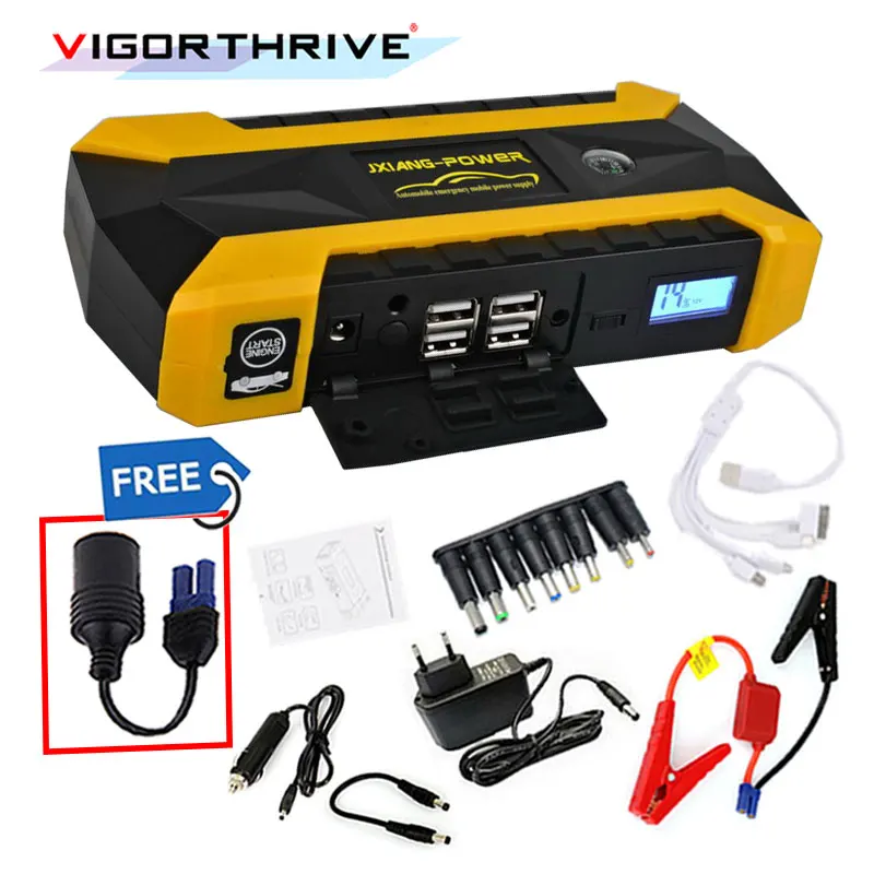 Новинка 2019 автомобильное пусковое устройство высокой емкости Портативное