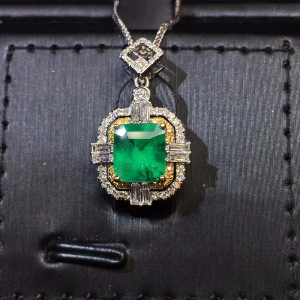 Ювелирные изделия AIGS сертификат Настоящее 18K Белое Золото AU750 натуральный