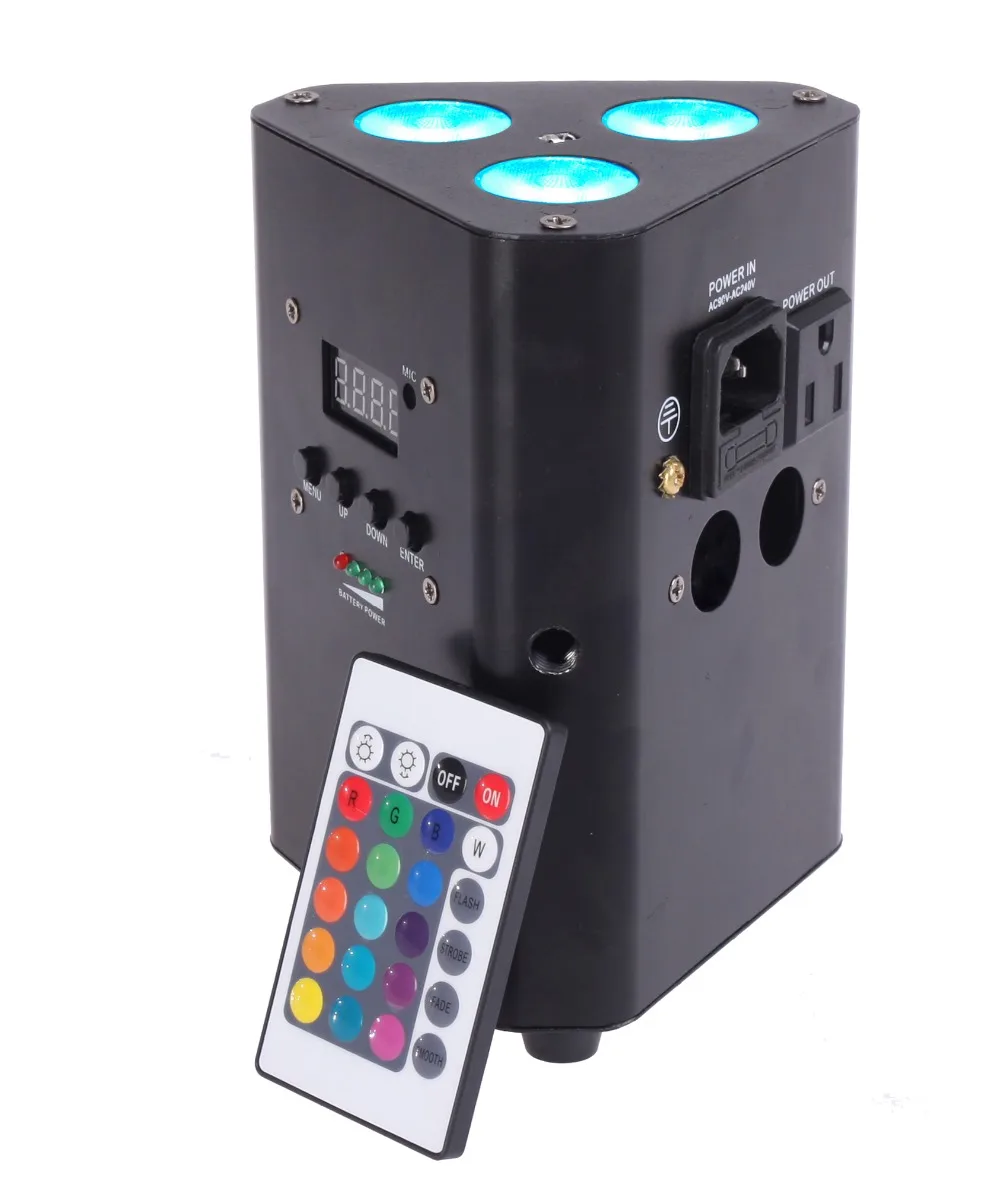 SZB 3 шт. sx10w 4 в 1 RGBW с питанием от батареи IR Par ОСВЕЩЕНИЕ для диджея ночного клуба