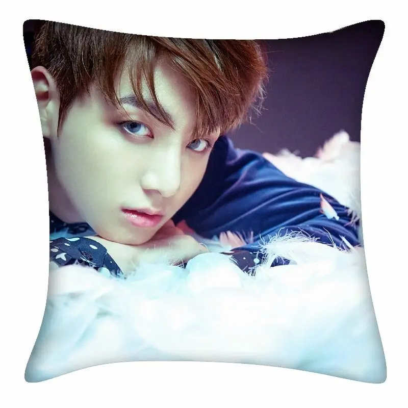 BTS 5 Горячая Распродажа Bangtan Boys BTS Чехол на подушку на молнии для свадьбы на заказ BTS Чехол на подушку квадратный Чехол на подушку для спальни - Цвет: BTS 5